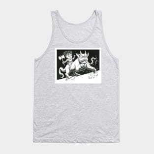 CHIP riding Monster Dog Tank Top